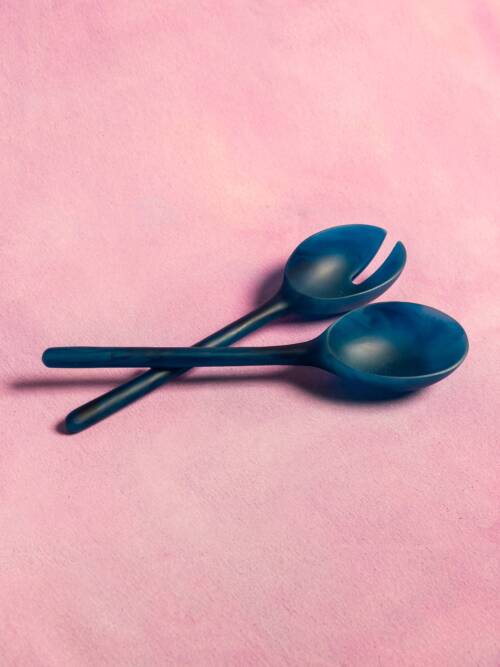 Salad Servers - Blue Set