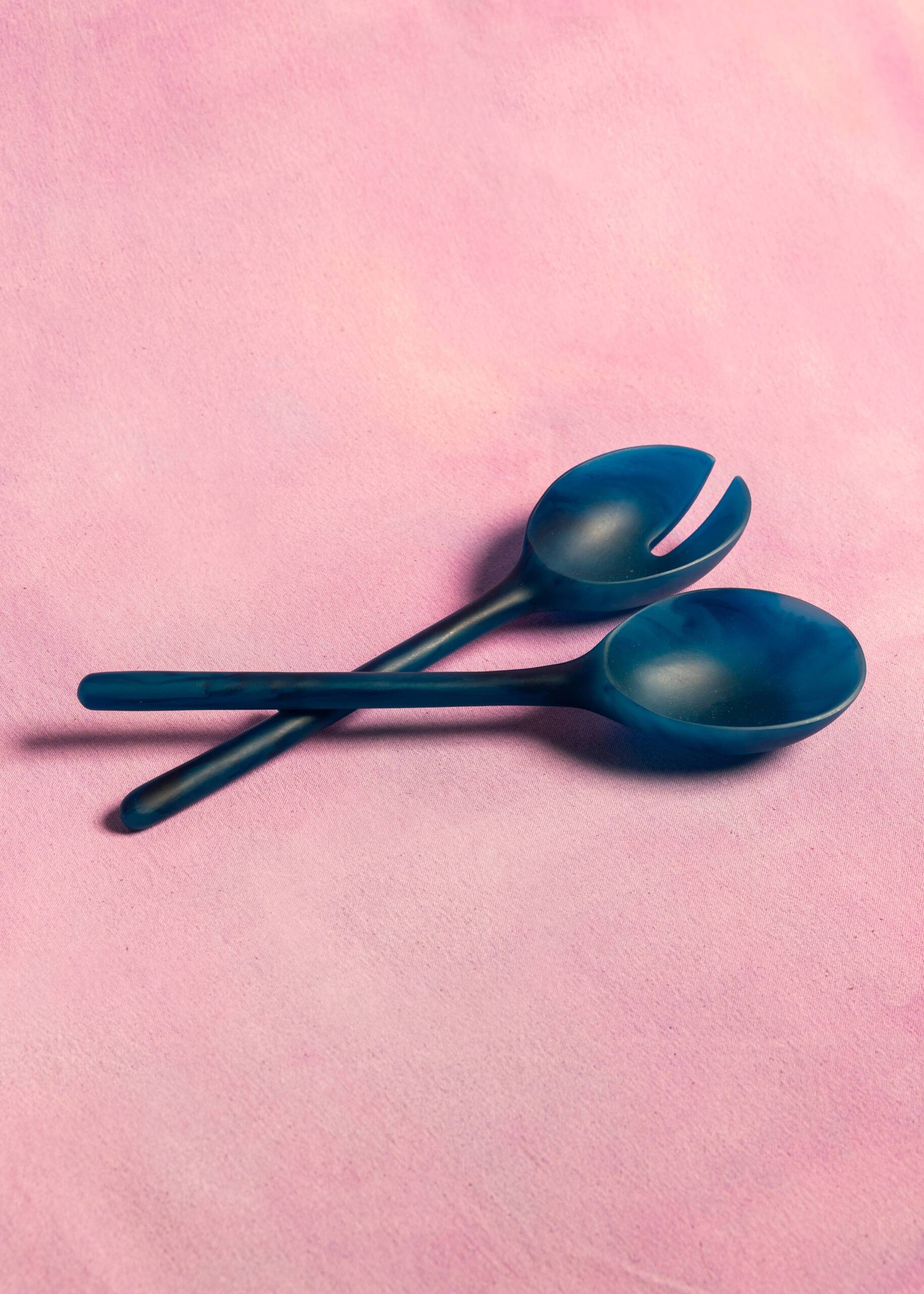 Salad Servers - Blue Set