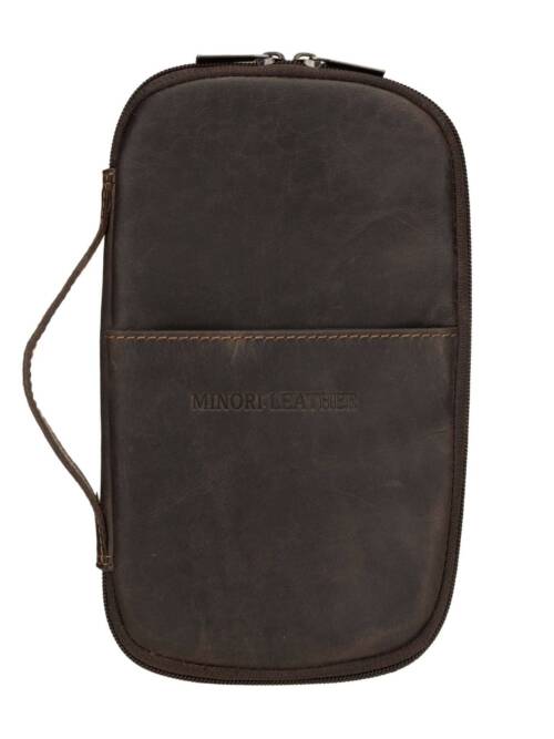 Monroe Leather Passport Wallet – Unisex – Brown