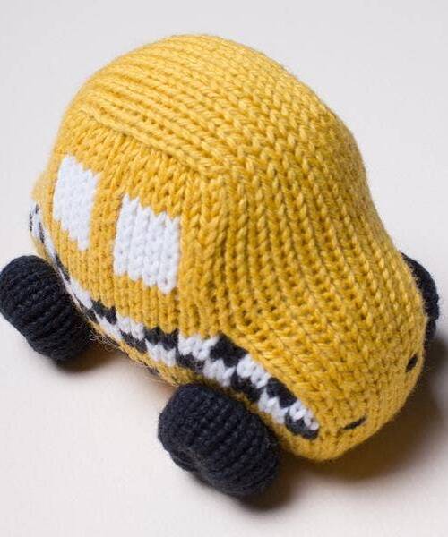 Organic Baby Taxi Rattle Toy (5.0 star rating)