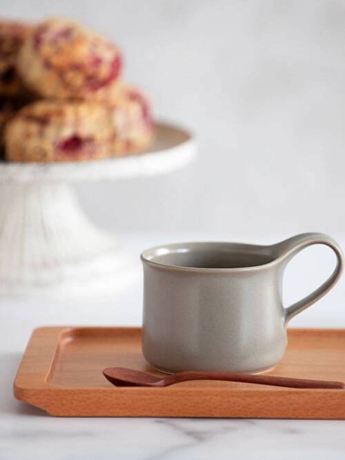 ZERO JAPAN BEEHOUSE - CERAMIC CAPPUCCINO MUG (5.4 oz) - Silky Gray -