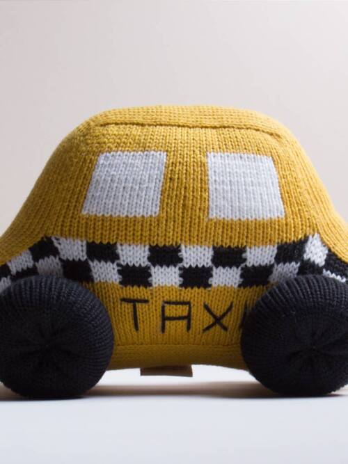 Organic Taxi Stuffed Toy - Medium