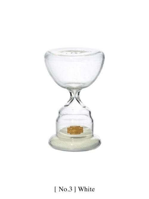 TROPHY SHAPED SANDGLASS: White, [ No. 3 ]