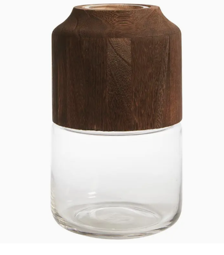 Wood Accent Vases
