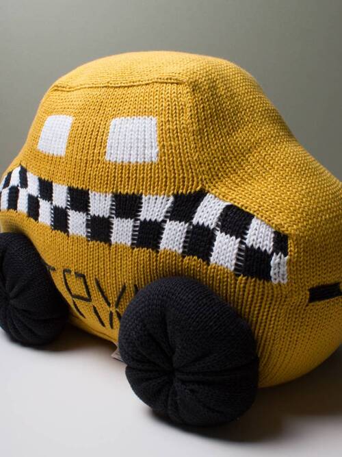 Stuffed Toy for Baby, Large Taxi: 16"w X 10"h